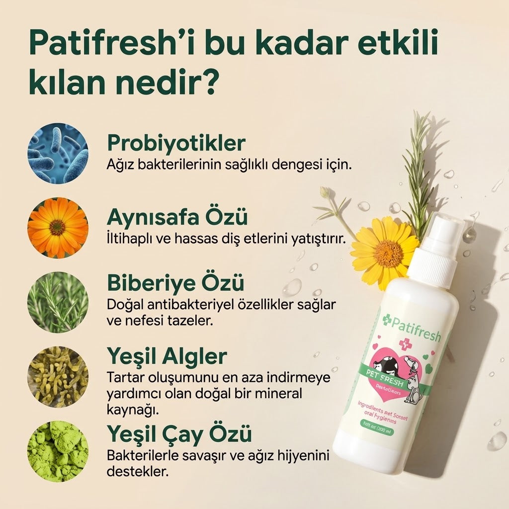 PatiFresh™ Probiyotik Köpek Diş Bakım Spreyi